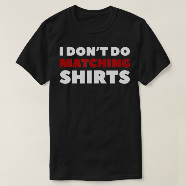 Camiseta No coincido con los shir (Diseño del anverso)