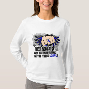 Camiseta No coloca a un cáncer rectal de la ocasión