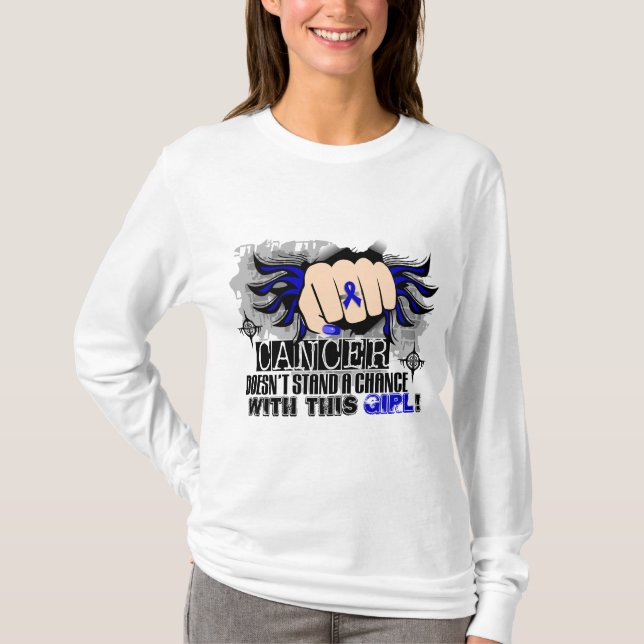 Camiseta No coloca a un cáncer rectal de la ocasión (Anverso)