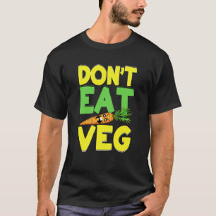 Camiseta No coman veg Angry Carrot Disfraz Veganos