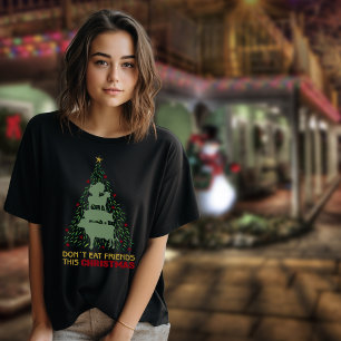Camiseta No comas a los amigos estos Navidades, Vegan
