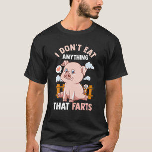 Camiseta No comas nada que le haga gracia a los animales.