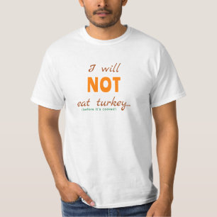 Camiseta NO COMERÉ Turquía (antes de cocinarla)