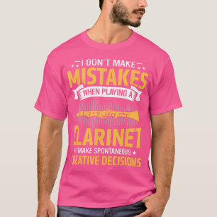Camiseta No Cometan Errores Jugando Un Clarinet Creativo De