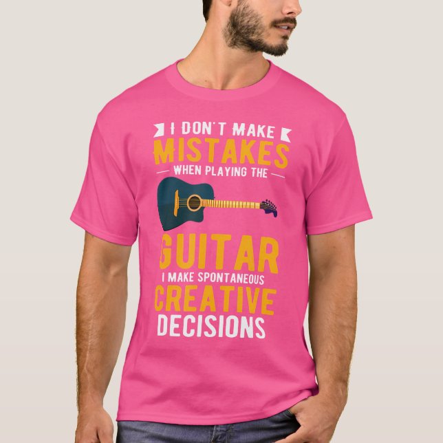 Camiseta No Cometo Errores Al Jugar La Guitarra Por (Anverso)
