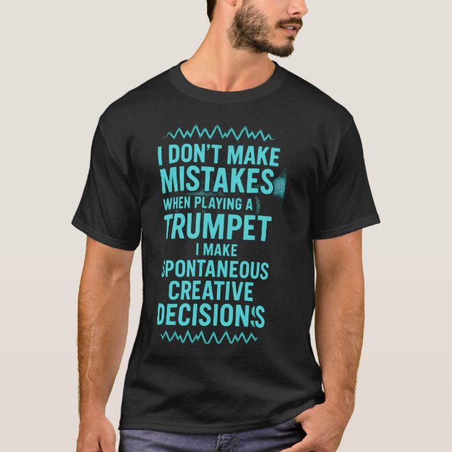 Camiseta No Cometo Errores - Trompeta Divertida (Anverso)