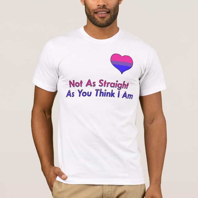 Camiseta "No como derecho" Bisexual/camisa de Biromantic (Anverso)