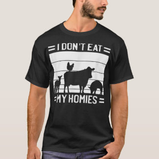 Camiseta No como en casa - Vegan citando a los vegetarianos