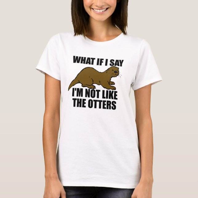 Camiseta No como las nutrias (Anverso)