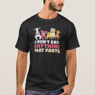 Camiseta No Como Nada Que Hace Caca - Cita Divertida Vegana