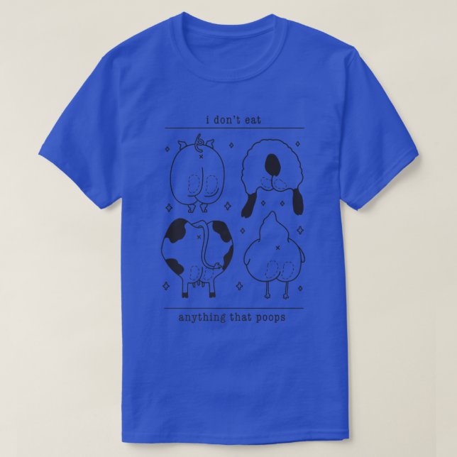 Camiseta No como nada que poops divertida vegeta (Diseño del anverso)