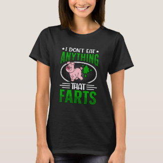 Camiseta No como nada que se flatula Vegano Vegano  Diciend