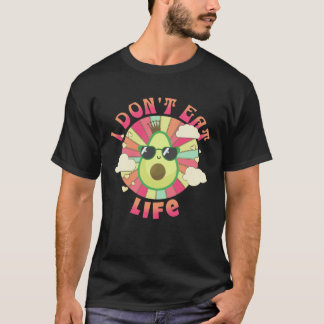 Camiseta No como vida Vegano Retro Vegetariano