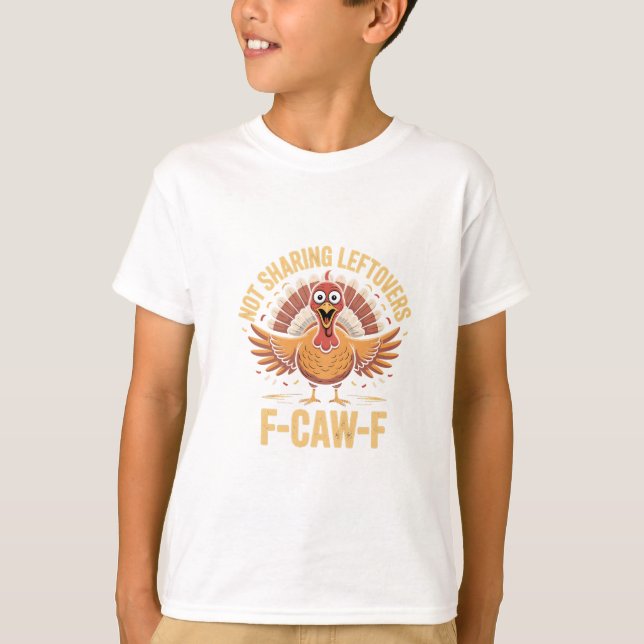 Camiseta No compartir las cejas de la acción de gracias de  (Anverso)