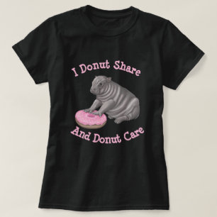 Camiseta No comparto - hipopótamo