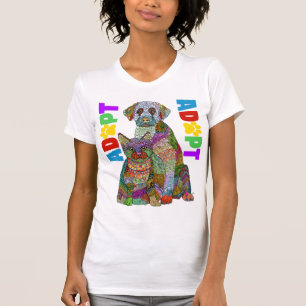 Camiseta No comprar perros y gatos de refugio animal