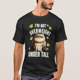 Camiseta No con sobrepeso Bajo Alto Gato Chonky Divertido C