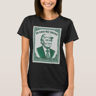 Camiseta "No confiar en nadie" - Parodia de billetes de Tru