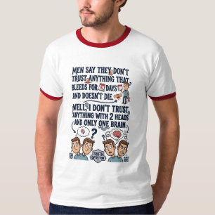 Camiseta No confíes en dos cabezas un cerebro