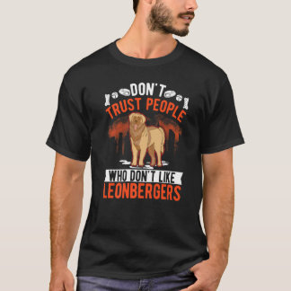 Camiseta No confíes en personas que no les gusten los Leonb