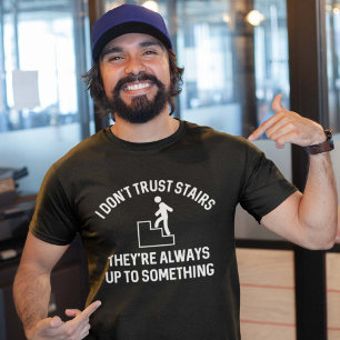 Camiseta No confío en las escaleras