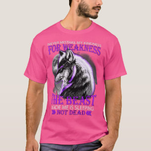 Camiseta No confundas mi amabilidad con el lobo débil