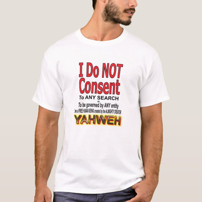 Camiseta No consiento (Anverso)