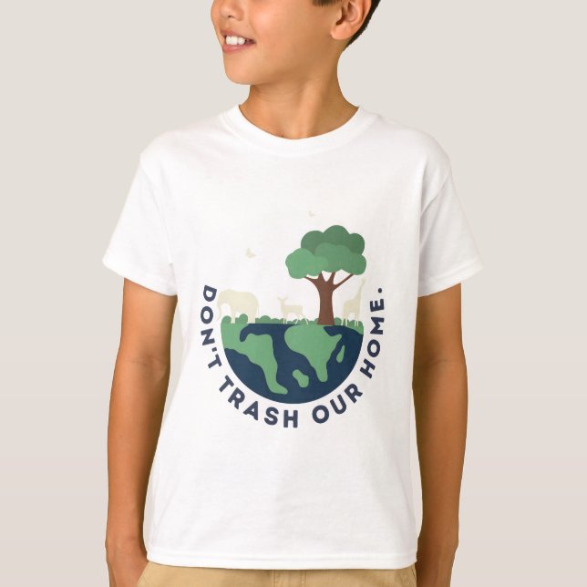 Camiseta No contamines nuestro hogar (Anverso)