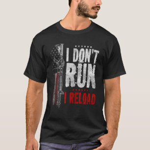 Camiseta No corro, recargo  Derechos de armas Pro Propietar