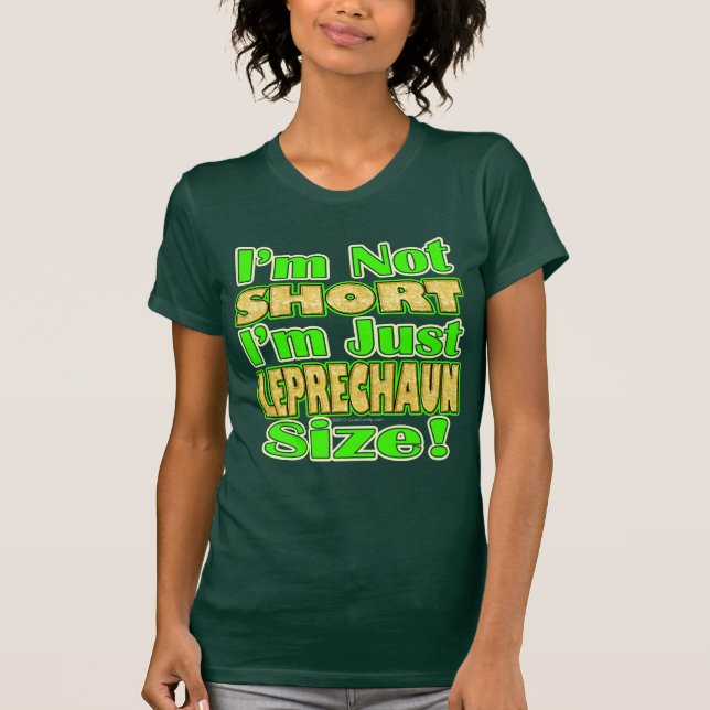 Camiseta No cortocircuito, apenas tamaño del Leprechaun (Anverso)