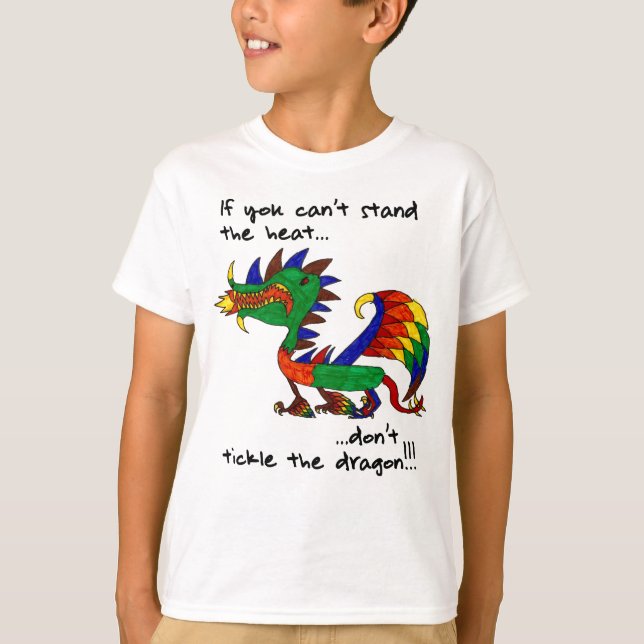 Camiseta No cosquillee el dragón (Anverso)