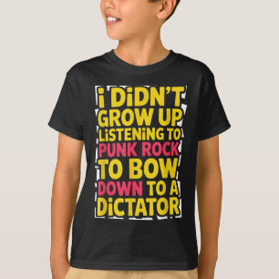 Camiseta No crecí escuchando punk rock inclinarme