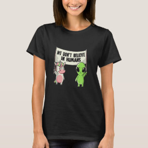 Camiseta No creemos en criaturas místicas humanas Unic