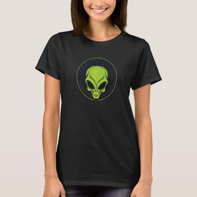 Camiseta No creo en la gente por conspiración Alien Al (Anverso)