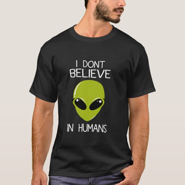 Camiseta No creo en los seres humanos (Anverso)