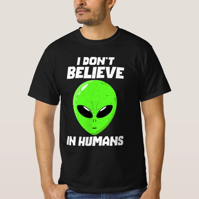 Camiseta No creo en los seres humanos (Anverso)
