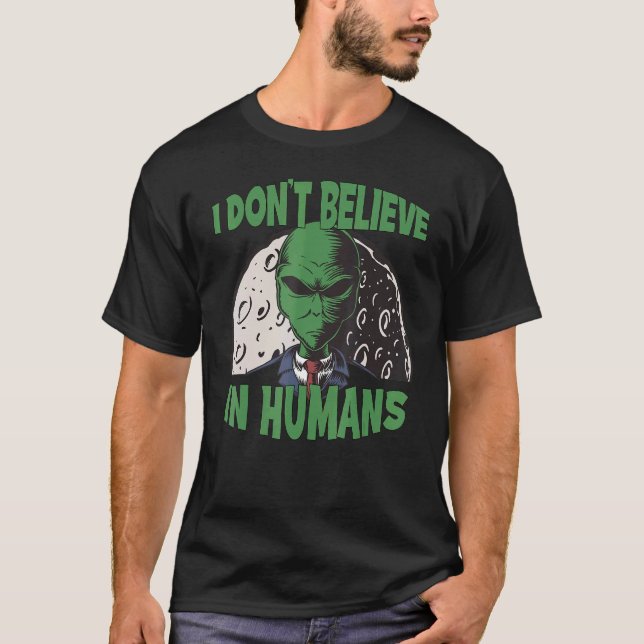 Camiseta No creo en los seres humanos el secuestro verde de (Anverso)