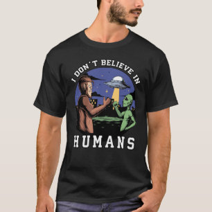 Camiseta No creo en los seres humanos, los curiosos peces g