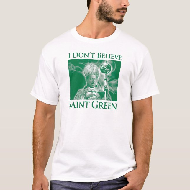 Camiseta No creo verde del santo (Anverso)