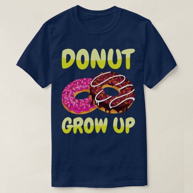 Camiseta No crezca donuts (Diseño del anverso)