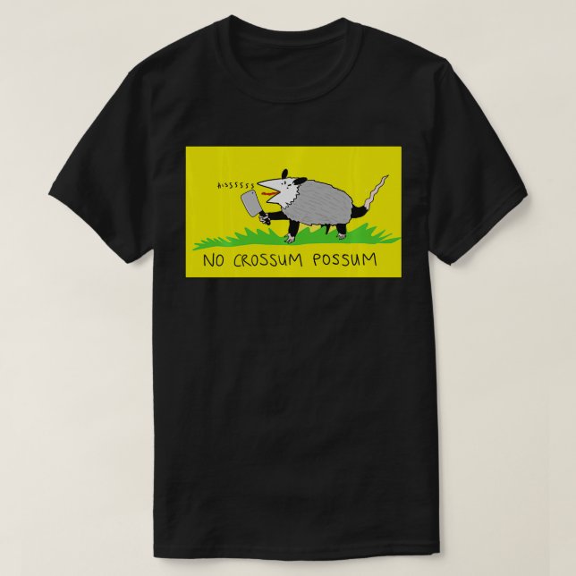Camiseta No Crossum Possum (Diseño del anverso)