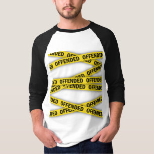 Camiseta No cruzar cinta de policía me ofende