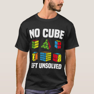 Camiseta No Cube Left Unsolved Competitive Puzzle Cube Spee