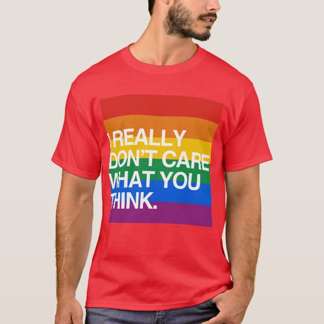 CAMISETA NO CUIDO REALMENTE LO QUE USTED PIENSA (Anverso)