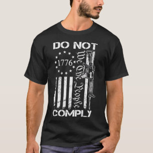 Camiseta No cumplir - AR15 USA Flag Pro Gun 2da enmienda