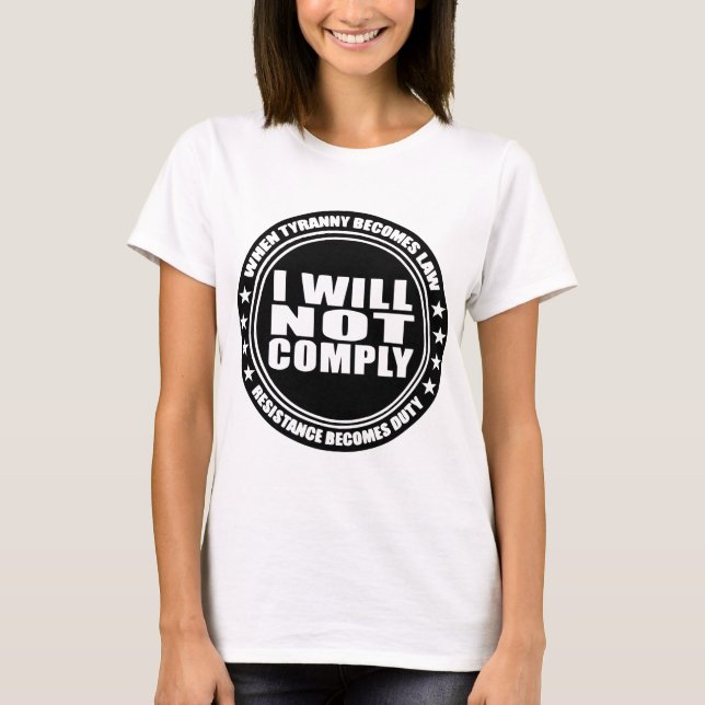 Camiseta No Cumpliré #USAPatriotGraphics © (Anverso)