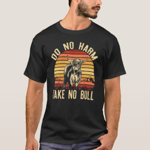 Camiseta No Dañar No Tomar Bull Sunset Highland Ganar ganad
