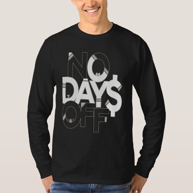 Camiseta No Days Off Clothes & Gear Light Brown & White No  (Anverso)