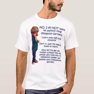 Camiseta ¡No de larga distancia! - con el logotipo grande