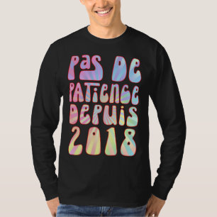 Camiseta No De Paciencia Desde 2018 5 Años Cumpleaños Retro